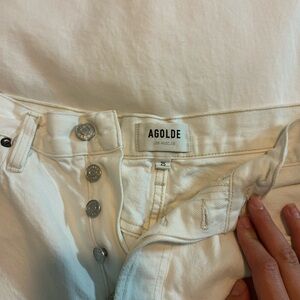 AGOLDE Women's Cream Jeans